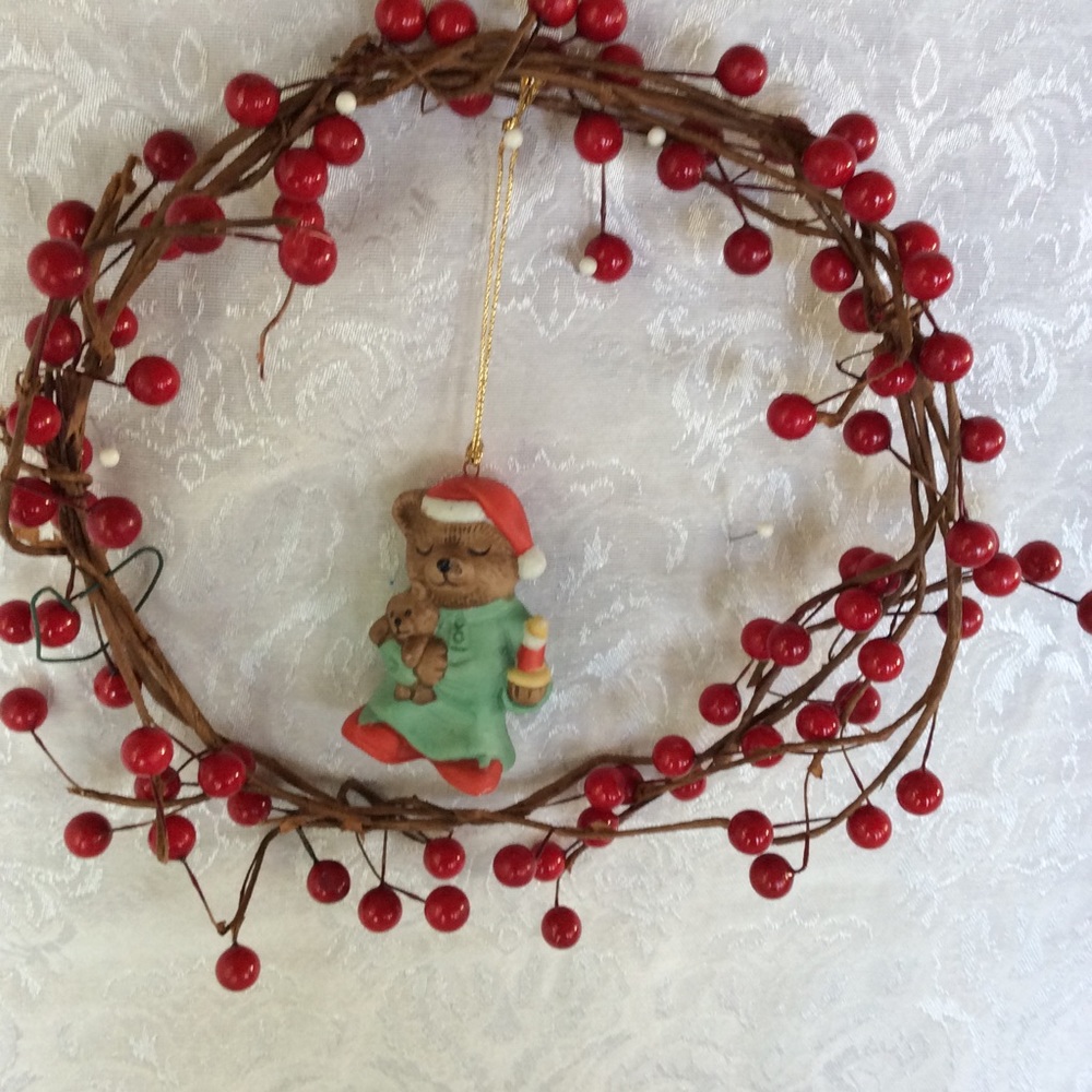 VTG Teddy Bear Ornament 7-11 Promo Ornament EUC